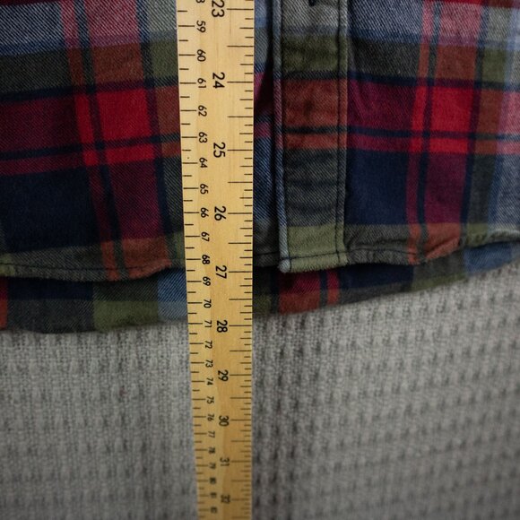Eddie Bauer Flannel Longsleeve Button Up Mens Large - Picture 6 of 8